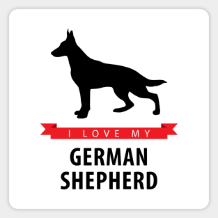 I Love My German Shepherd Magnet